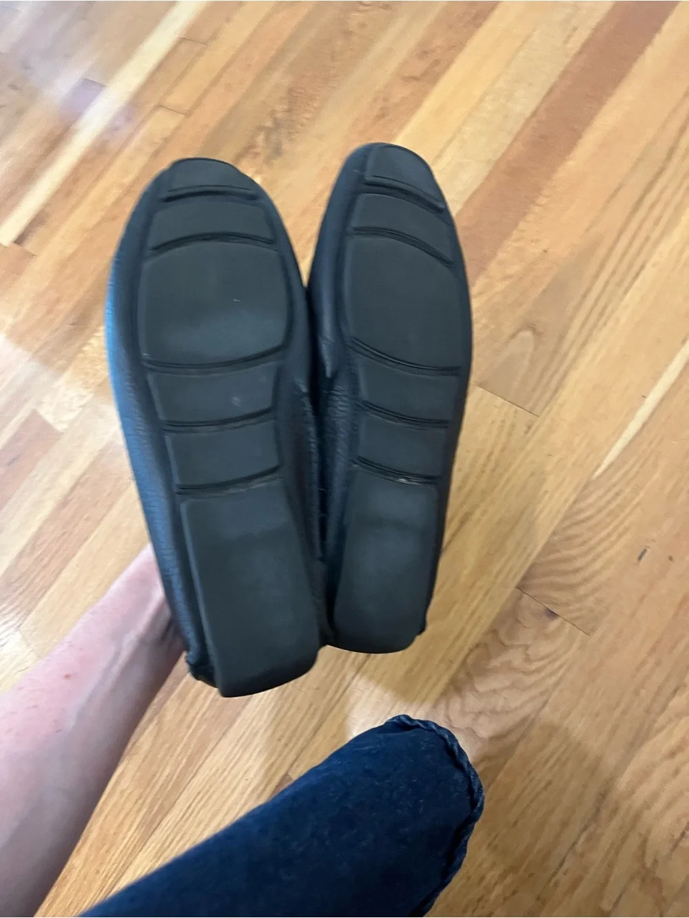 Bally Black Leather Slip-On Driving Loafers